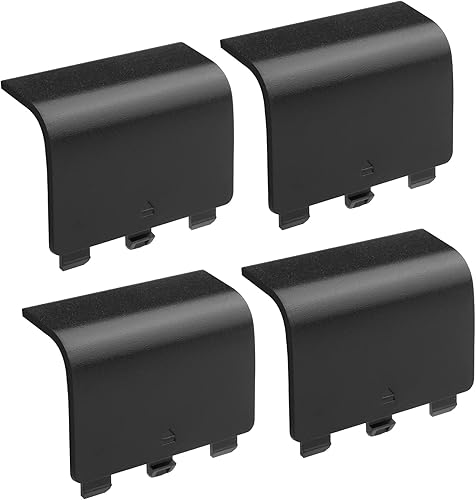 Paquete de 4 cubiertas de batería para Xbox Series X, controlador Xbox Series S, pieza de reparación de la carcasa de la puerta trasera de la