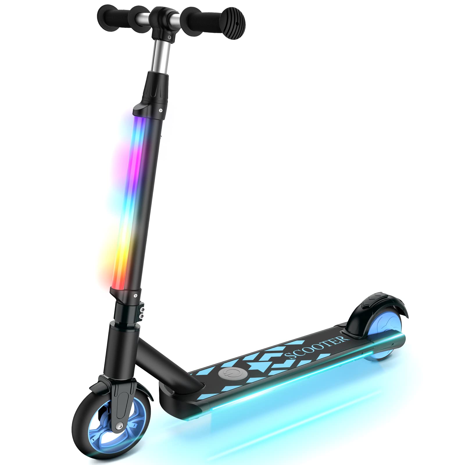 Sisigadelectric Scooter For Kids Ages 12 Led Light Up
