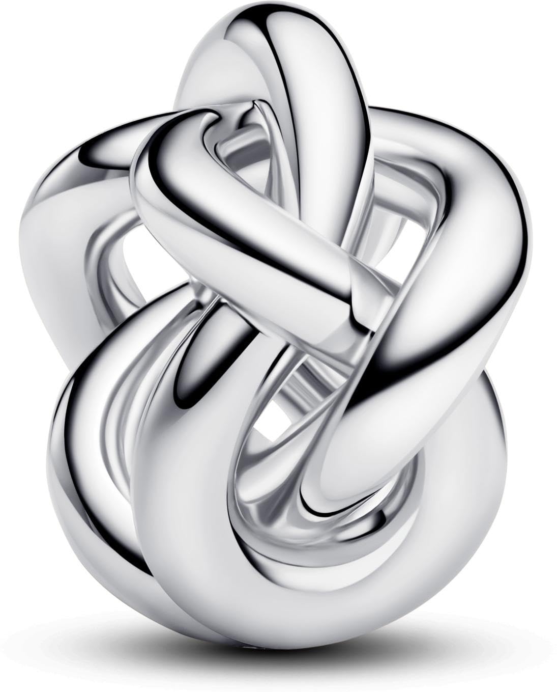 PANDORA Moments Infinity Knot Charm Made of Sterling Silver, Compatible Moments Bracelets, 793755C00, 13,3x12,5x7,7 mm, Sterling Silver, No Gemstone