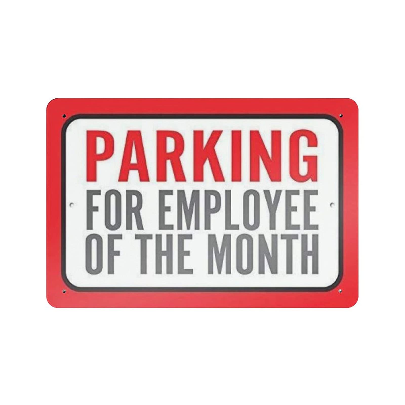 rayprint Parking for Employee of The Month Vintage tin Sign Metal Poster Home Bar Cafe Club Garden Farm Decor Hanging Poster Retro Wall Art Prints 8x12in (20x30cm)