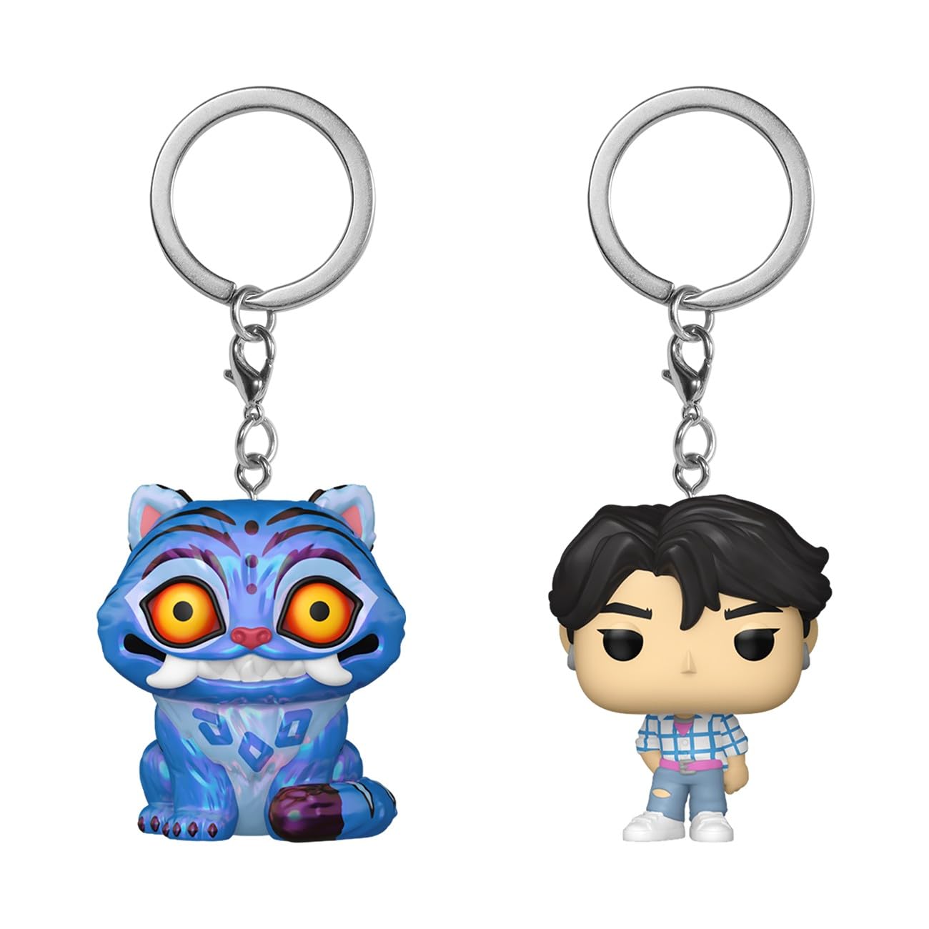 キーホルダー・アクリルキーホルダー Funko Pop! Keychain: - Blue Funko Pop Keychain: Jurassic World 2-Blue Velociraptor Collectible
