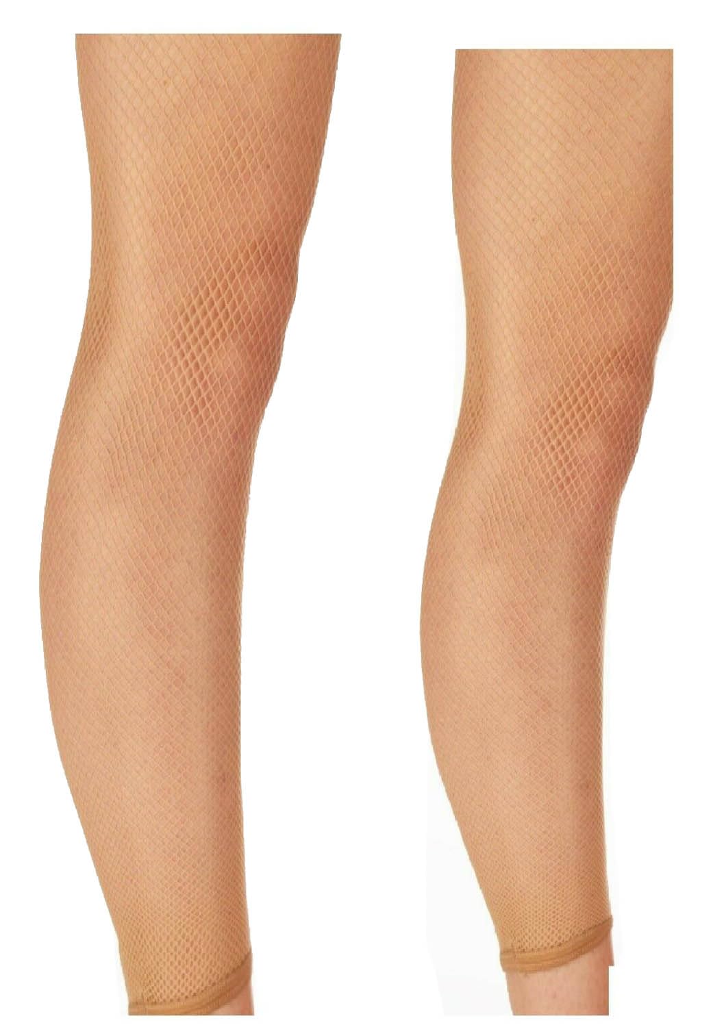 Mytoptrendz Girls Natural Mytoptrendz® Children Footless Dance Tights Super Soft Microfiber Fishnets Plain Cuff - (11-13 Years,)