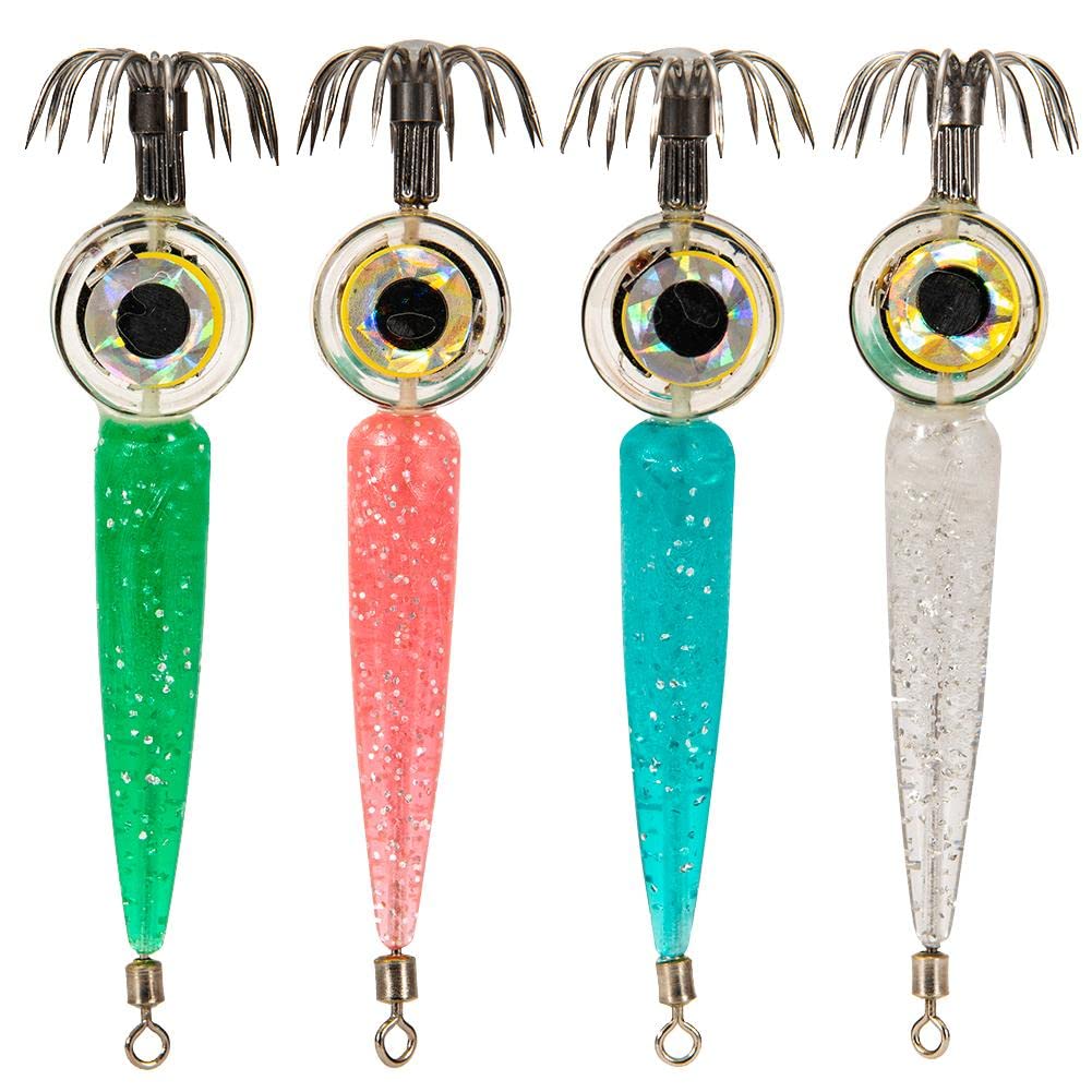 Lampada subacquea a LED for pesci con calamari e polpo da pesca (rosa)