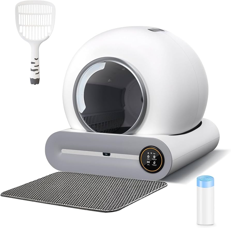 Amazon | PETCPU 猫トイレ 自動トイレ オシッコが漏れない した