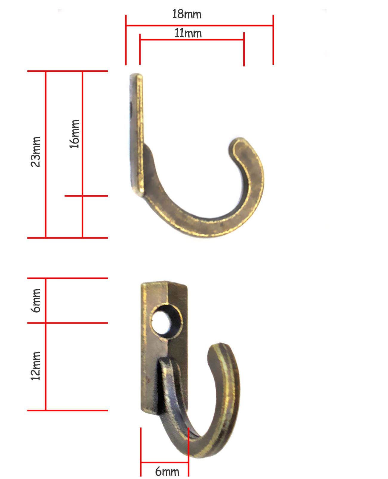 Lot De 2 Crochets Muraux Décoratifs En Fonte Vintage Pour Clés De Ferme, Grand Porte-Manteau