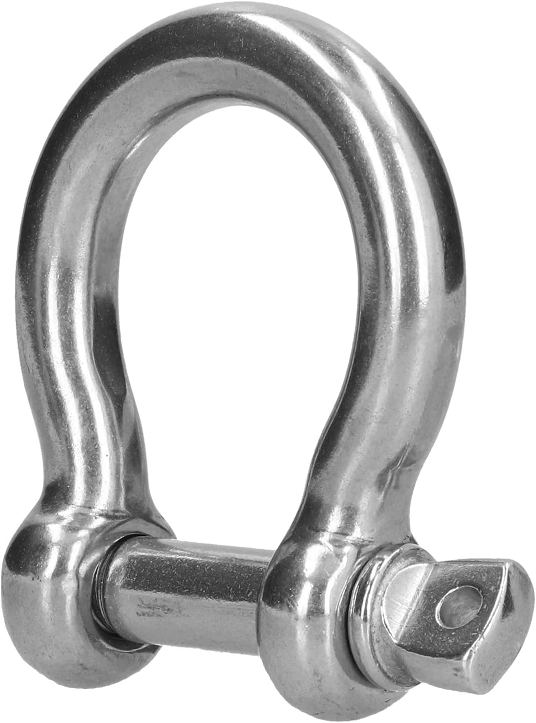 Schraubbolzen-Ankerschäkel, 304-Edelstahl-Bügelschäkel, M6, 10 Stück