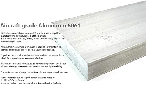 Miniatura 9 de LIM'S Cuero genuino cámara media caso cola de milano placa para Fuji Fujifilm X-T4 caso marrón