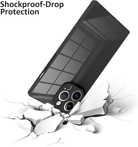 Miniatura 2 de LSL Funda cuadrada para iPhone 15 Pro Max de poliuretano termoplástico suave, anticaídas, antiarañazos, absorción de golpes, funda protectora