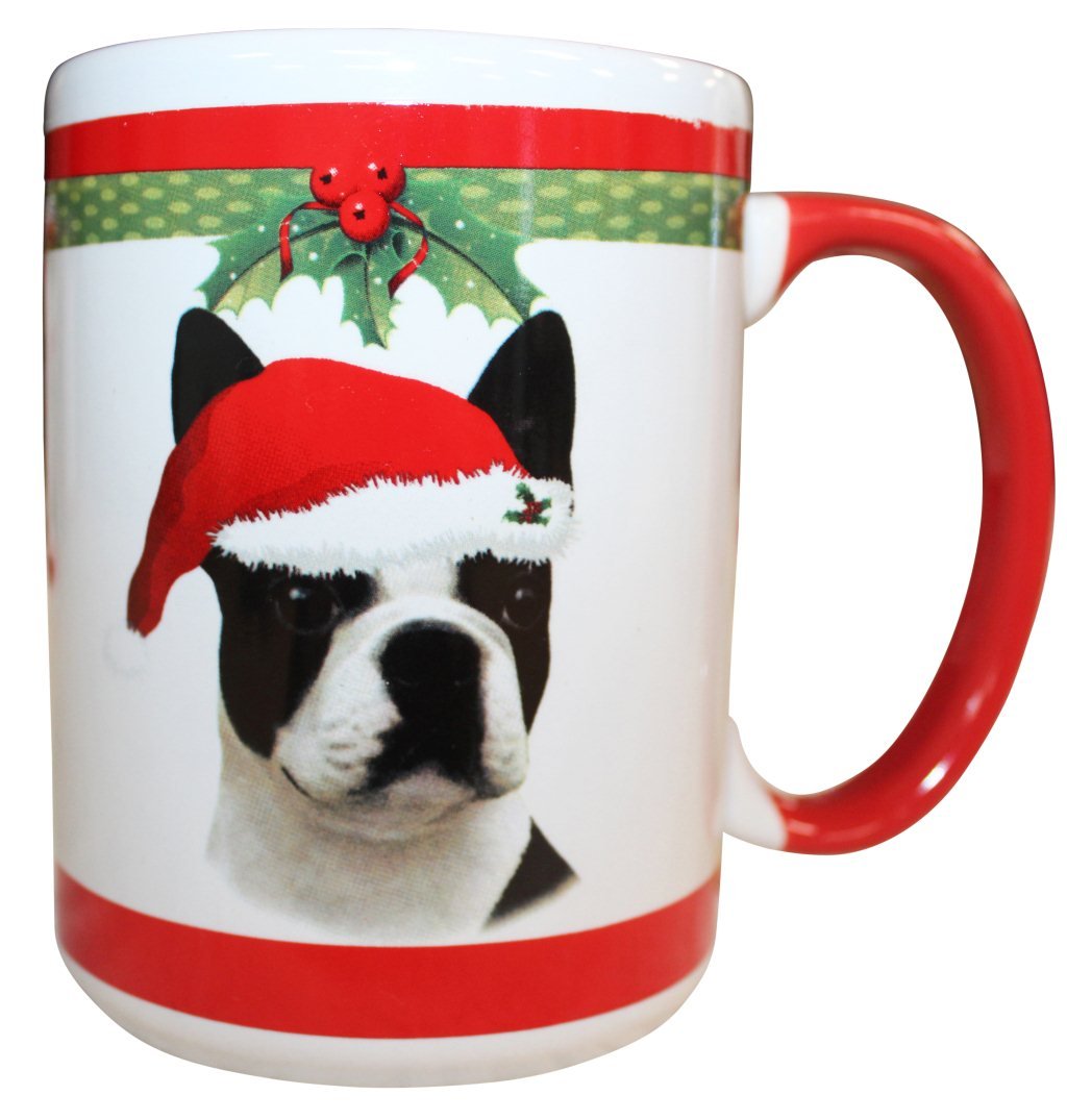 E&S Pets Boston Terrier Mug, 15 oz