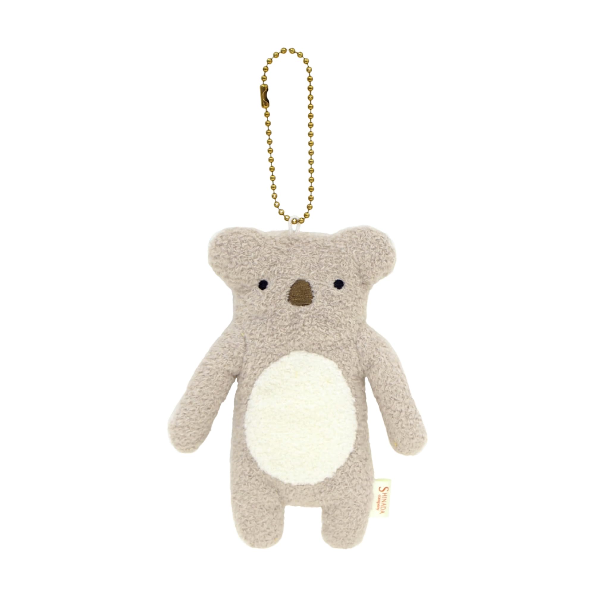 Shinada Fumofumo-san Mascot Plush Keychain 7.9in Ball Chain Japan