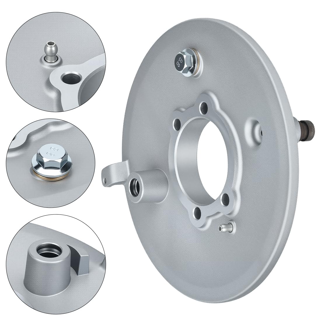 Placa de Tambor de Freno Trasero compatible con Yama-ha Kodiak Grizzly Big Bear 350 400 600 1993-2001 4SH-25321-00-00