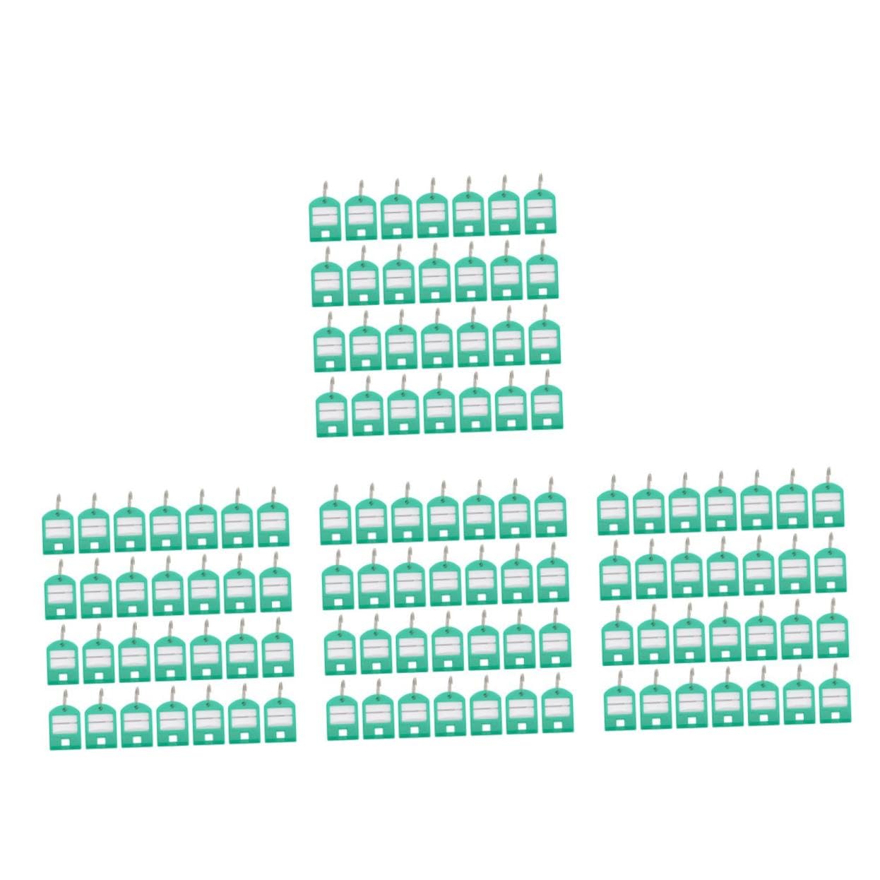 HOMSFOU 4 Set Targhette Identificative Per Chiavi E Bagagli Portachiavi Etichette Con Divisori Per Hotel Uffici E Luggage 50 Pezzi*4