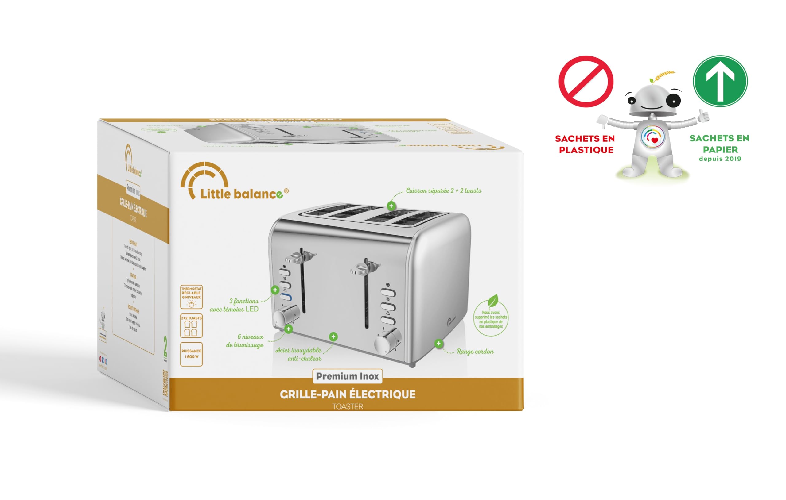Griglia pane LITTLE BALANCE 8698