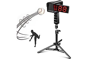Baseball Pitching Speed Gun with Large LED + LCD Display