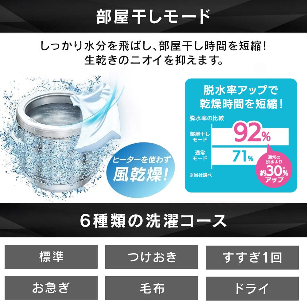 Amazon | アイリスオーヤマ 洗濯機 IAW-T605WL-W | アイリスオーヤマ 