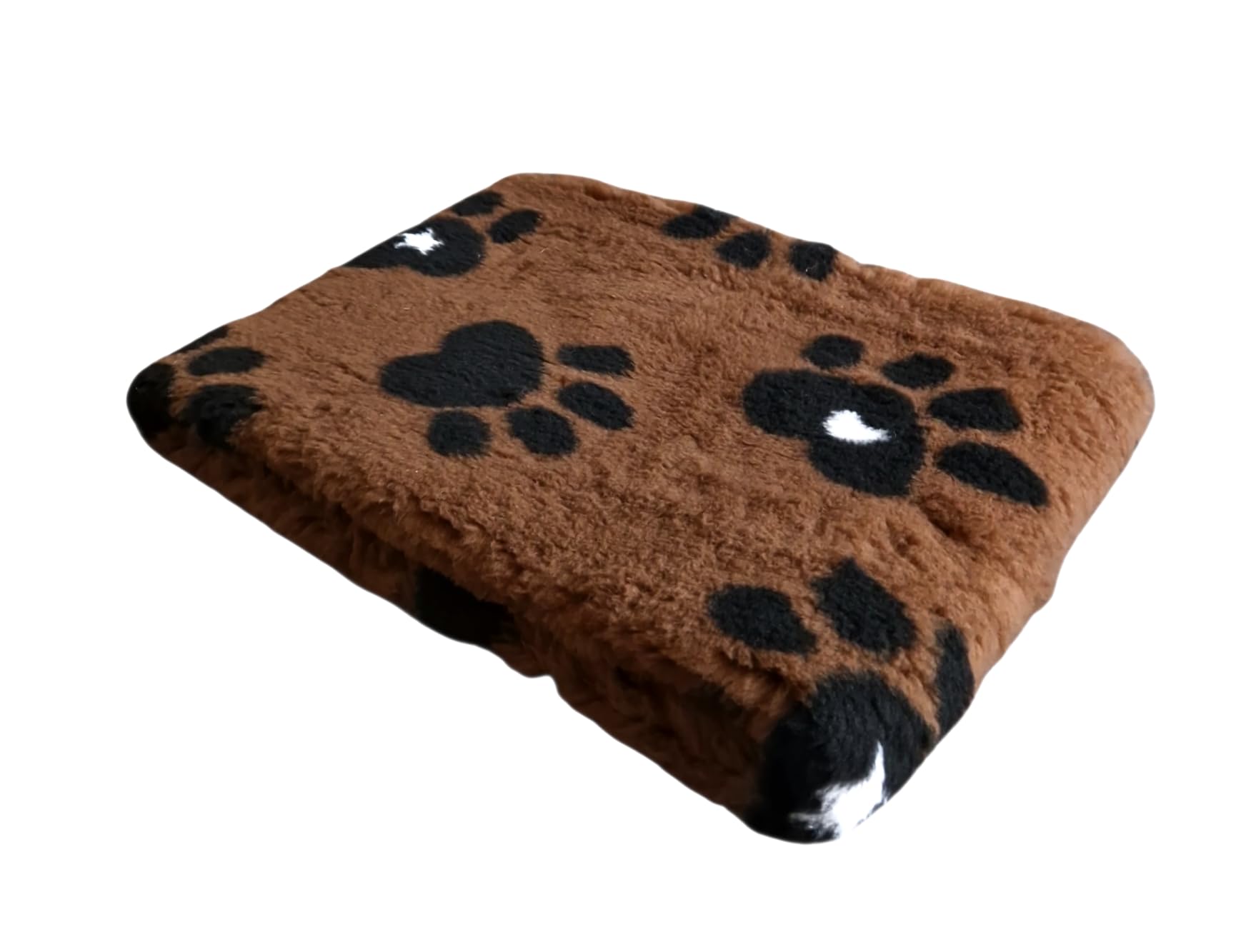 WOOF AND PUP | Non Slip Vet Bedding | Big Brown Paws Pattern | Machine Washable | UK Manufactured | Non-slip | Dog Bed | Whelping | Vet Bed For Dogs | Cats | Animals (150cm x 300cm)