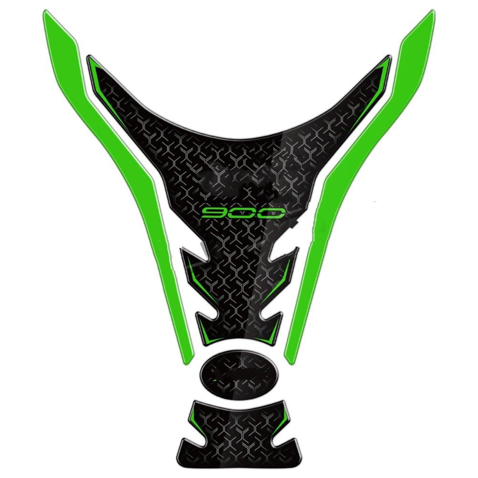 Dtsgcx Color5 Motorcycle Protector Racing Tankpad Sticker Fuel Tank Side Pad Fishbone Decals For Kawasaki For Z900 2017-2023(Color5)