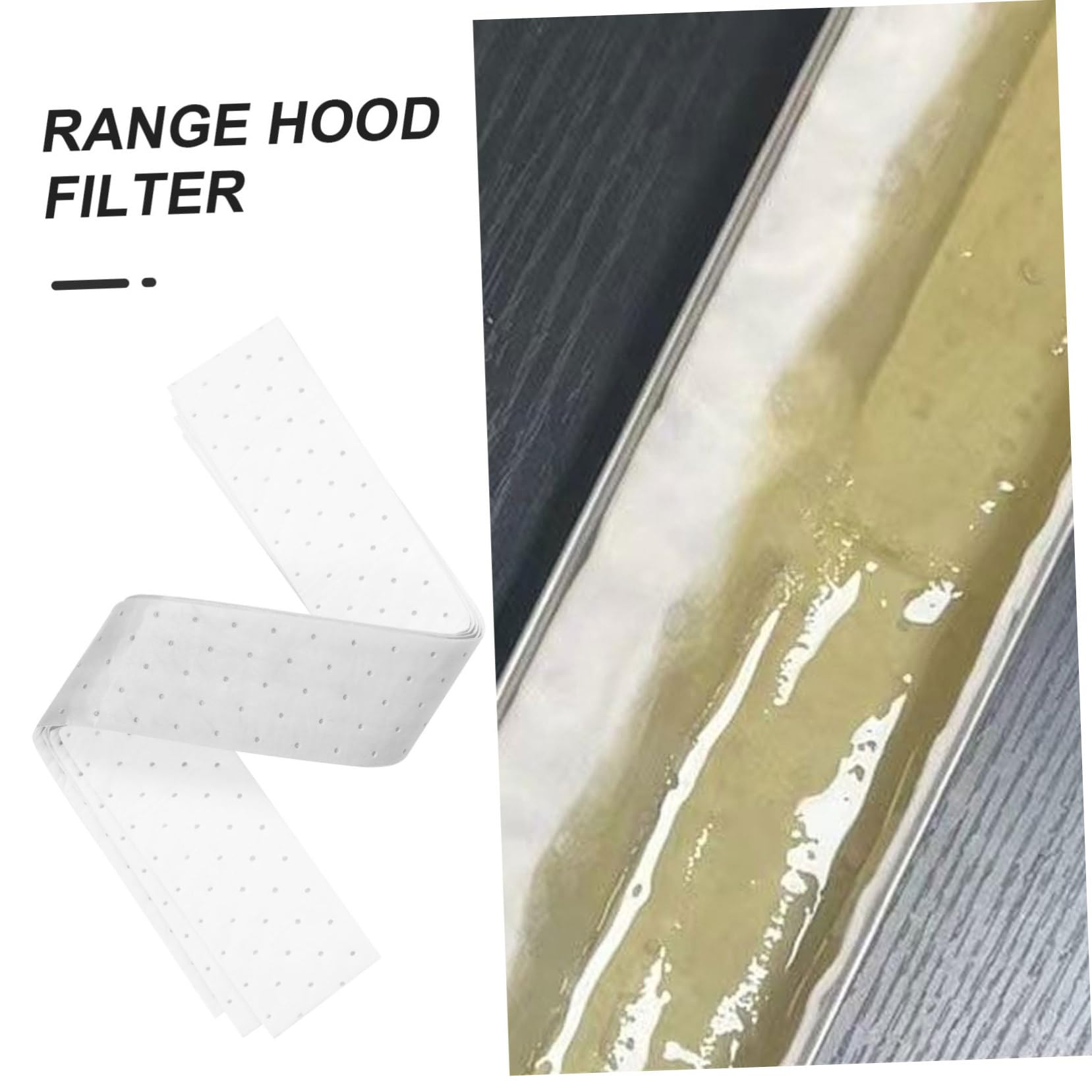 Mikikit 20pezzi Coperte Filtranti Impermeabili Per Cucina Carta Assorbente Per Estrattori Di Fumi Protezione Per Filtri Cucina e Facile Da Installare