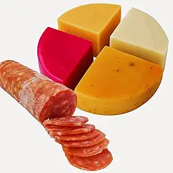 Kit Salame Mineiro Colonial Artesanal e Queijos Minas Canastra, 4 Variedades, Origem Minas Gerais