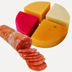 Kit Salame Mineiro Colonial Artesanal e Queijos Minas Canastra, 4 Variedades, Origem Minas Gerais