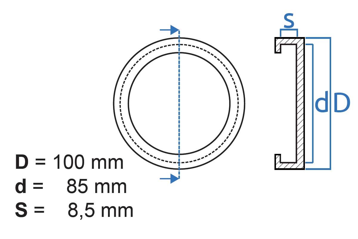 Tampons Pont élévateur TYGERIX - Lot De 4 - Caoutchouc Plein 125mm - Anti-vibration