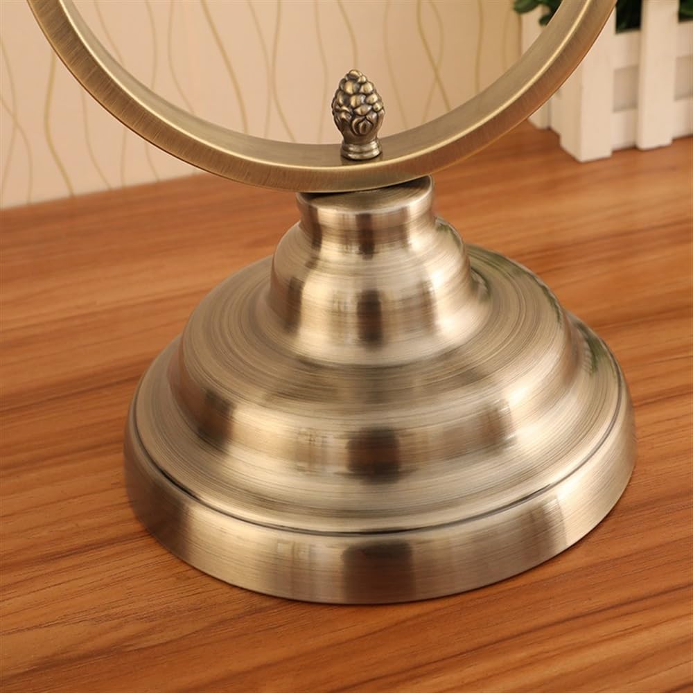 Reloj De Sobremesa De Metal con Esfera De 7 Pulgadas, Ideal para El Hogar. Decoración De Mesa para Sala De Estar, Dormitorio Y Estantes.