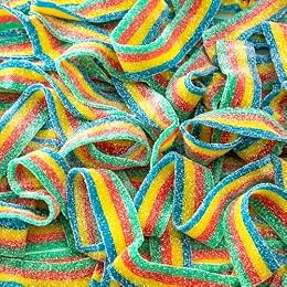 Sour Belts Gummy Candy, Assorted Fruit Flavors, 8 Oz Bag