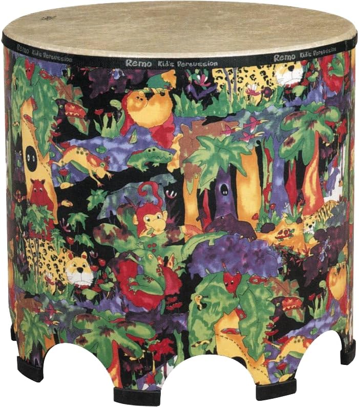 REMO キッズギャザリングドラム Remo Kids 18 Gathering Drum & 6 Konga Set - Rainforest Finish
