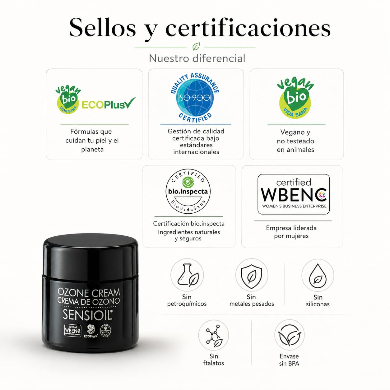OZOLABS Crema de Ozono Facial Antiedad Aceites Ecológicos 50 ml