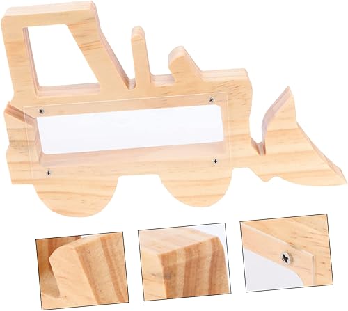 Miniatura 5 de TOYANDONA Caja de almacenamiento de madera resistente y segura para niños y niñas, para primeras monedas, regalo de cumpleaños, promociona el