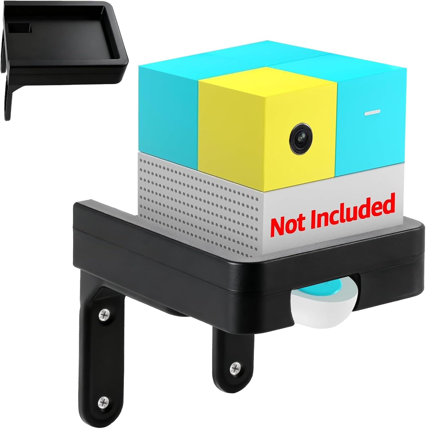 Wall Mount Stand with Shelf Compatible with Playground Game System Console & Remote – Space-Saving Wall-Mounted Organizer, Easy to Install