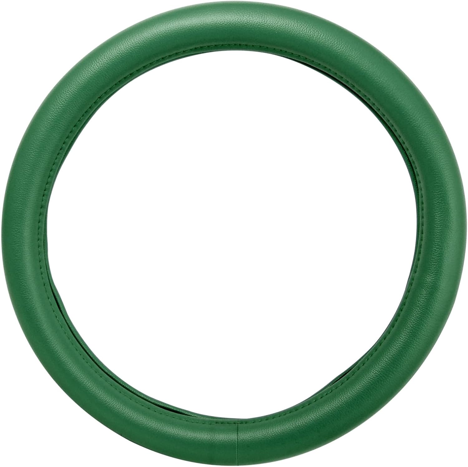 GG Grand General 54076 18 inches Deluxe Steering Wheel Cover Full Green with Green Stitching