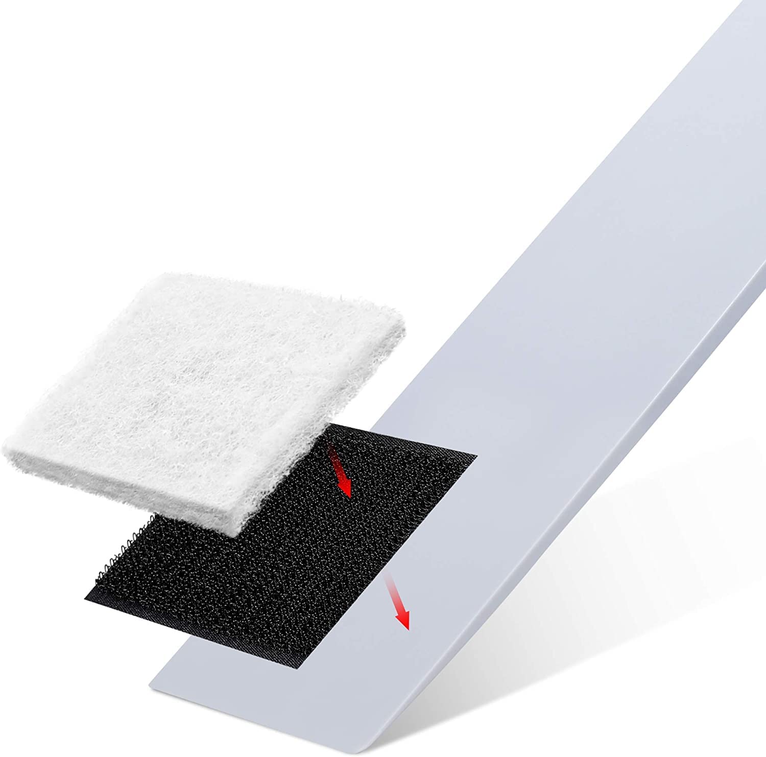 RockRose Scrubber Paddle Squeegee - Window Tint Squeegee with Long Handle Reach for Auto Windshield