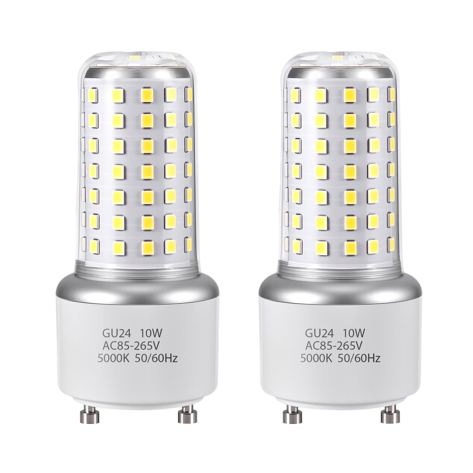 GU24 LED Light Bulb - Daylight White 5000K 100W Equivalent Twist and Lock GU24 Pin Base with Two
