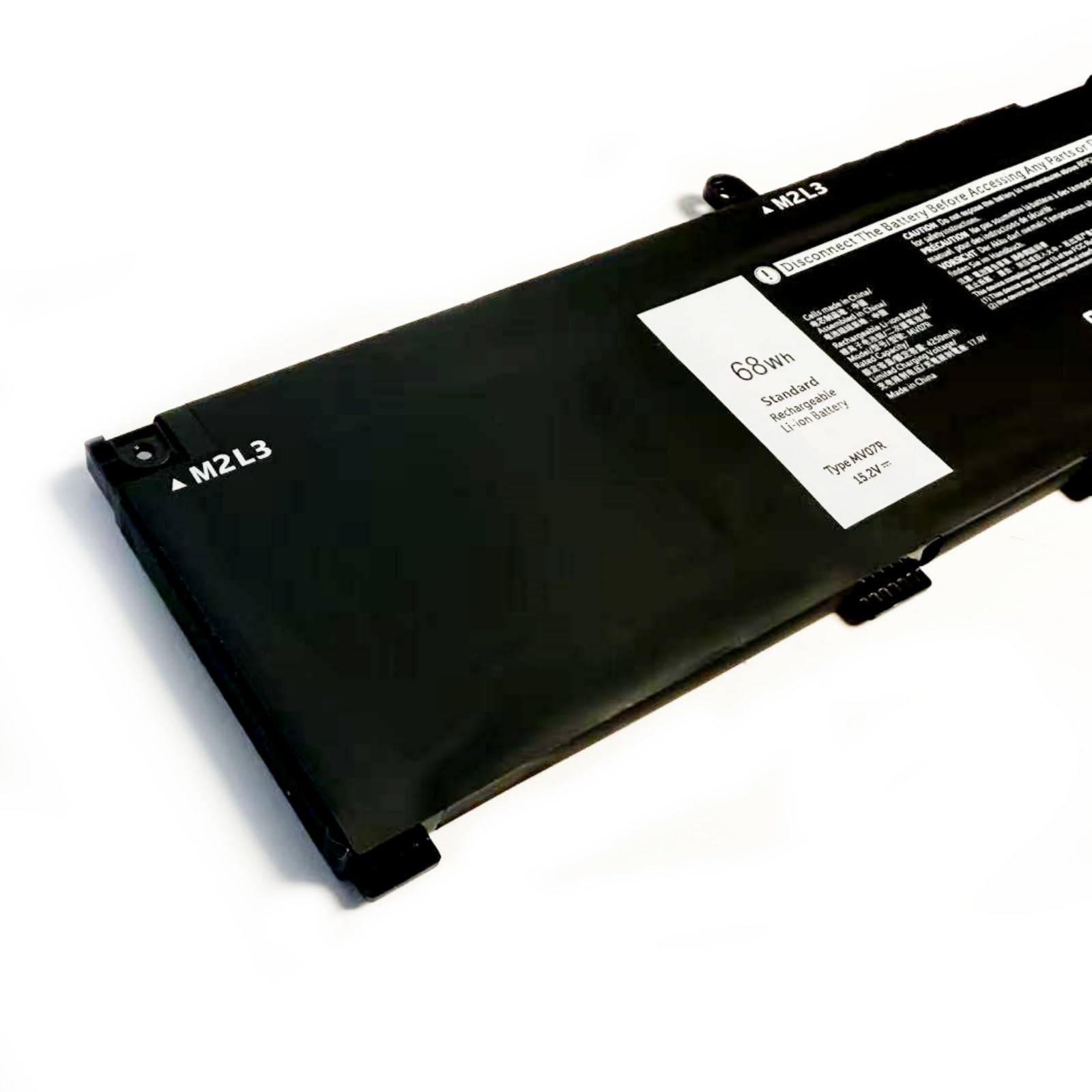 MV07R 72WGV 072WGV W5W19 0W5W19 JJRRD 0JJRRD 266J9 PN1VN M4GWP Remplacement de la Batterie d'un Ordinateur Portable pour Dell G3 15 3500 3590 3700 3790 G5 15 5500 5505 SE Series(15.2V 68Wh)