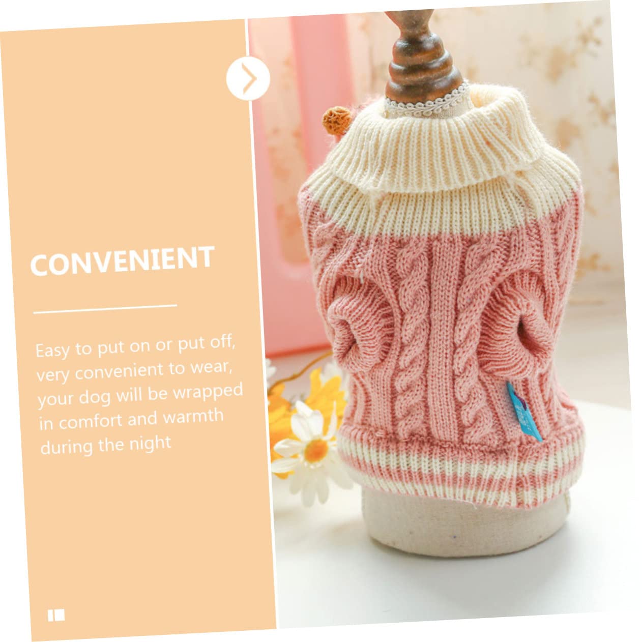 BESPORTBLE 5pezzi Maglione per Cani e Gatti Abbigliamento Caldo per Autunno e Inverno Maglione Carino con Disegni Cartoon Comfort e Stile per Tuo Animale Domestico