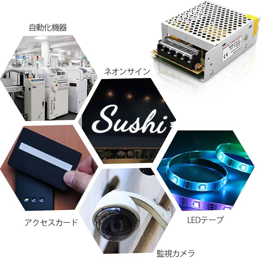 Amazon.co.jp: スイッチング電源 AC→DC コンバーター 直流安定化電源