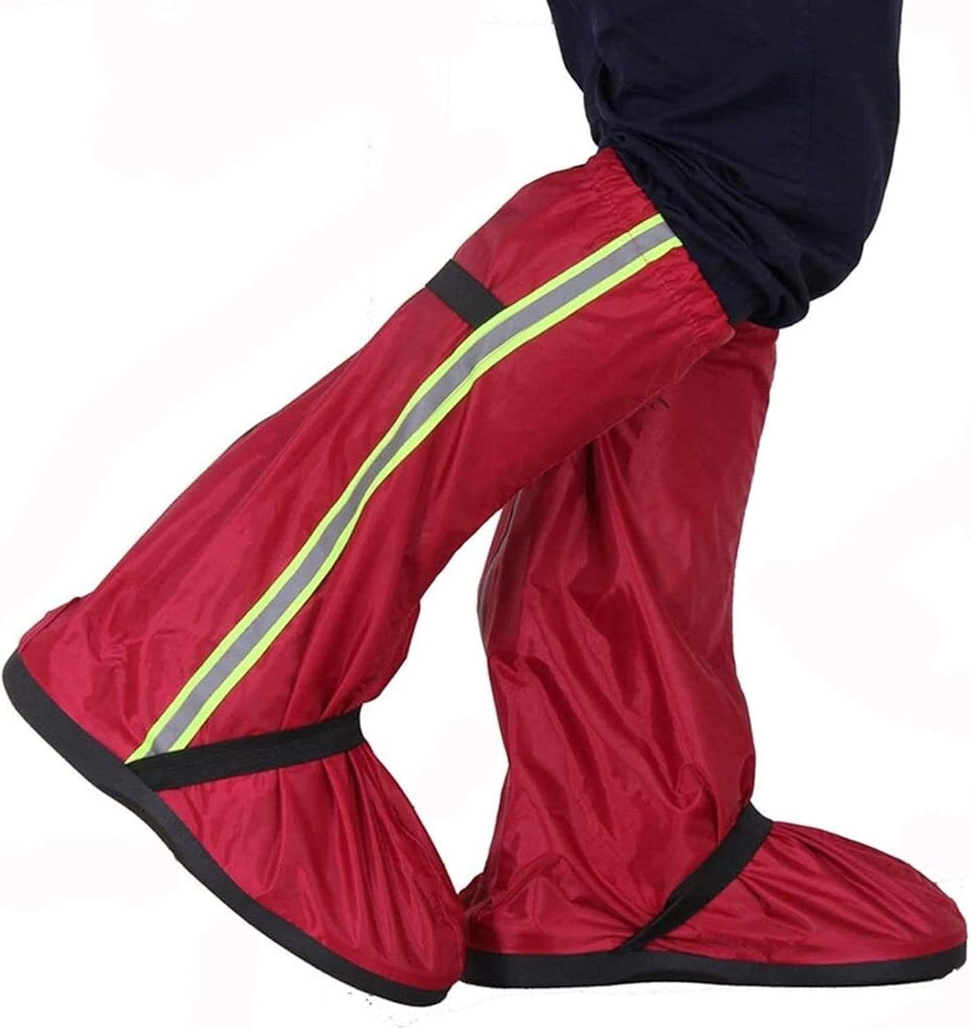 Silicone Waterproof Shoes Covers Cycling Shoe Cover Men and Women Shoes Cover Adult Oxford Cloth Rain Boots Set Snow Cover Foot Thickening Non-Slip Gaiters (Size : C(X-Large))