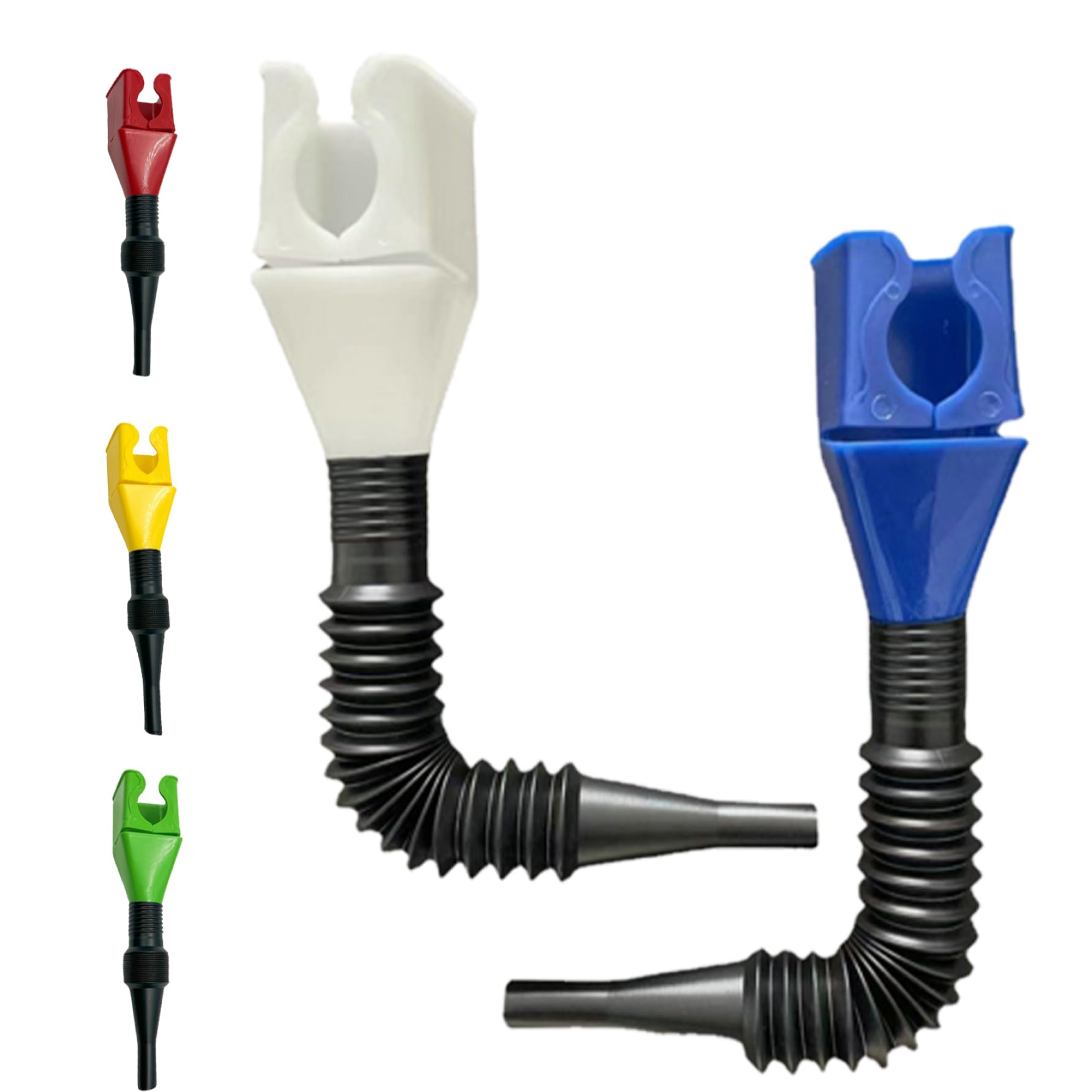 Flexible Draining Tool Snap Funnel Universal Small Oil Funnel Plastic Clasp Multi-Functional Funnels for Automotive 5PCS Fuel Draining Tool Snap Plastic