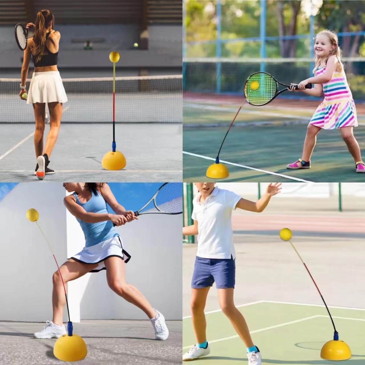 テニストレーナー リバウンドベースボード セルフテニストレーニングツール Amazon.co.jp: シングル テニス トレーナー セット トレーナー