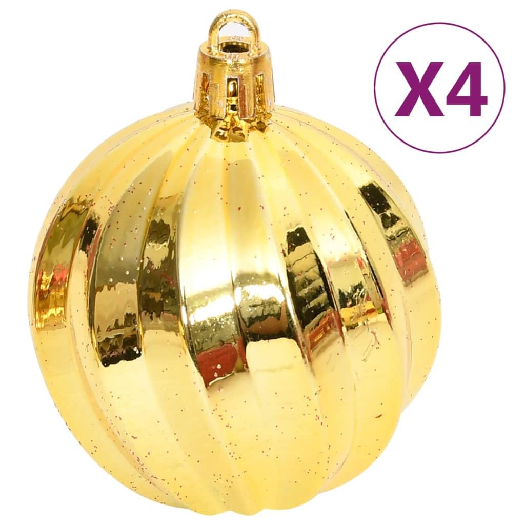 Decor - Juego de 108 bolas de Navidad doradas y rojas, decoraciones de temporada y festividades