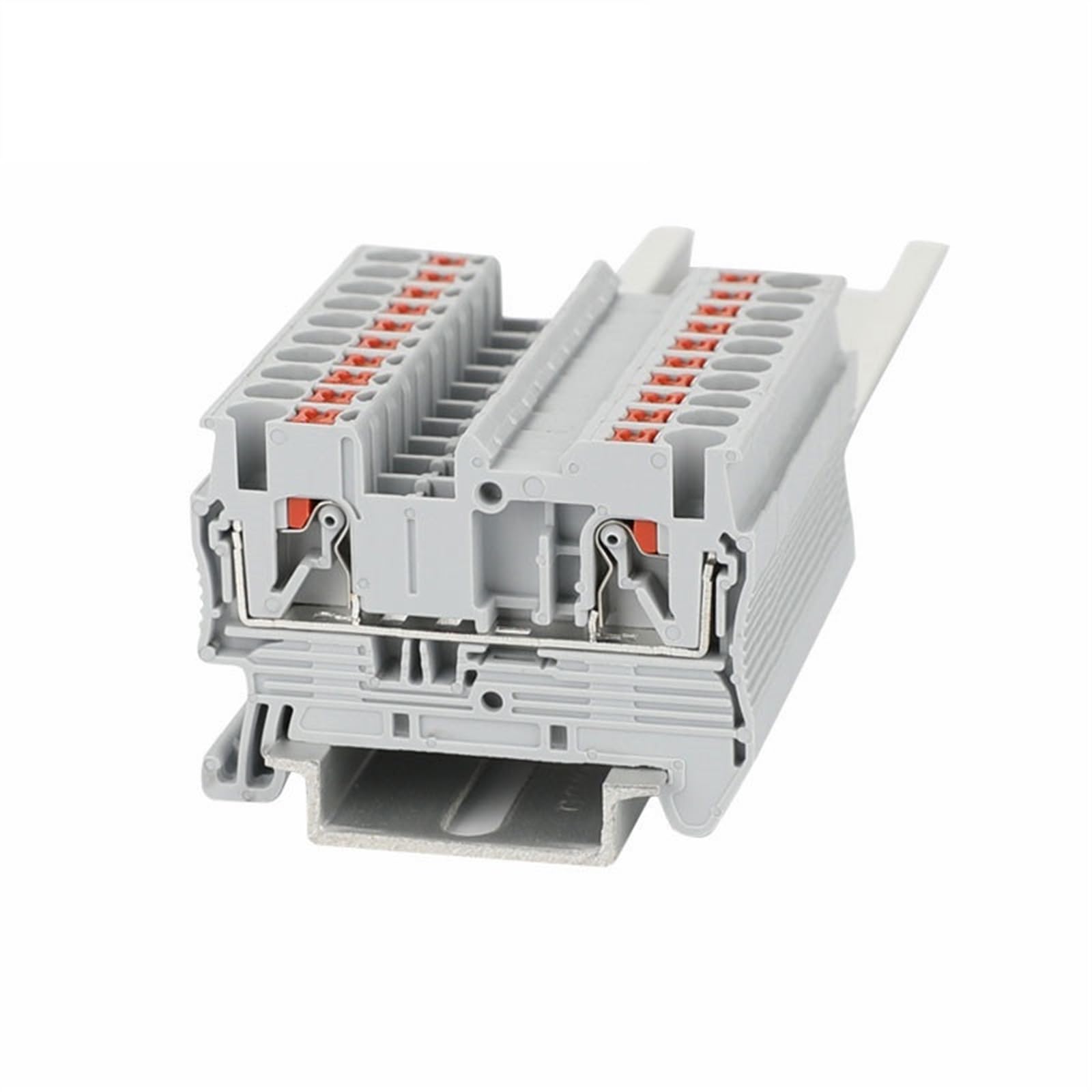 100 Uds PT2.5 conector eléctrico de cable de PT-2.5 con resorte de empuje, bloque de terminales sin tornillos PT 2,5(Blue)