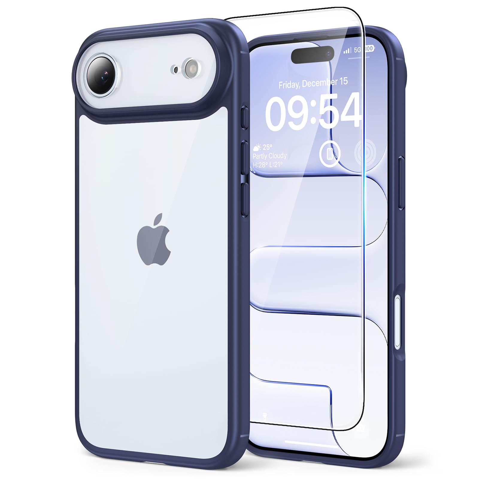 TAURI Funda para iPhone 13/iPhone 14, Compatible con MagSafe [No amarillea] con Vidrio Templado, Carcasa Nueva para iPhone 13/iPhone 14,Funda Ultra Fina antichoque - Transparente — view 75