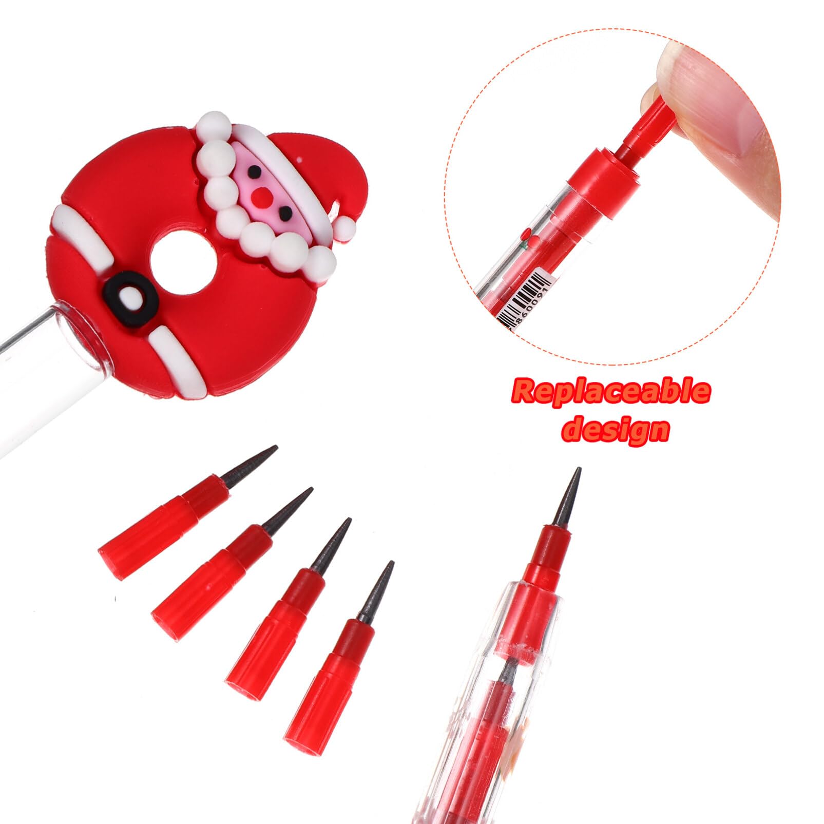 NUOBESTY 16pcs Christmas Non Sharpening Pencils - Image 3