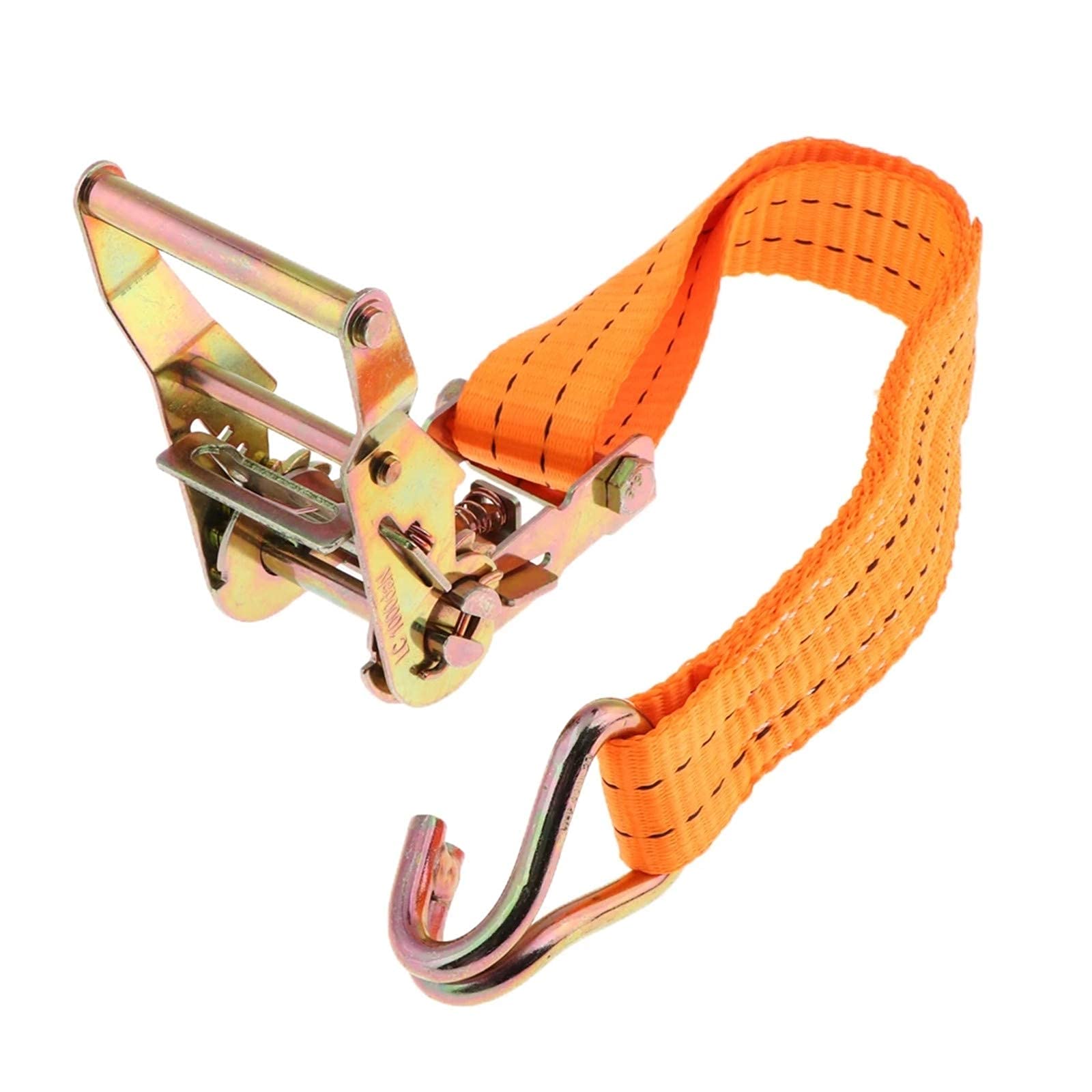 GOYADA 4 Pcs Sangles à Cliquet, Sangle D'arrimage à Cliquet Avec Crochet Tendeur Pour Moto