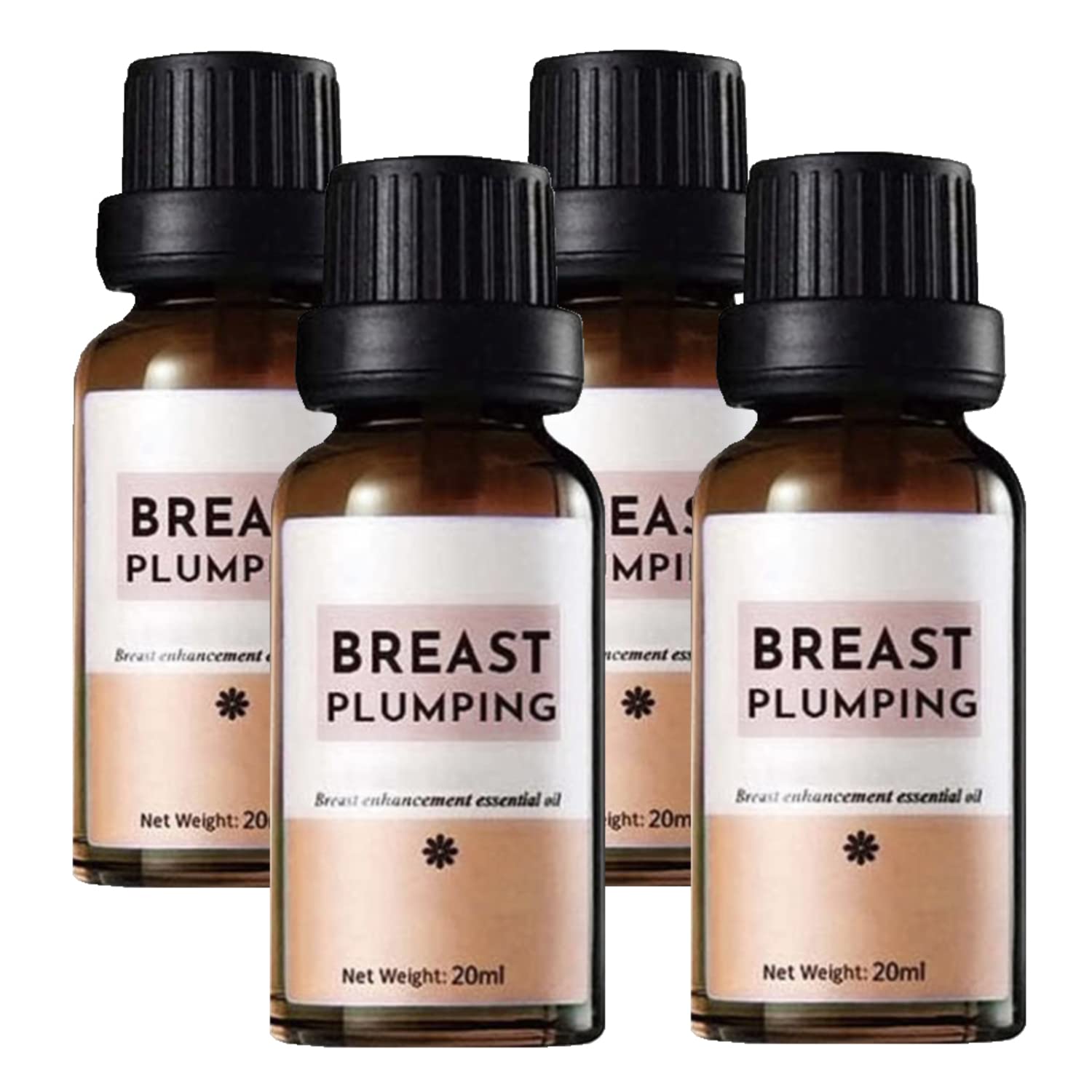 SIZEUP BustPlump Herbal MassageOil,6 Pack SIZEUP BustPlump Herbal Massage Oil,Strengthens Skin Elasticity& Firmness Massage Oil (4 Pack)