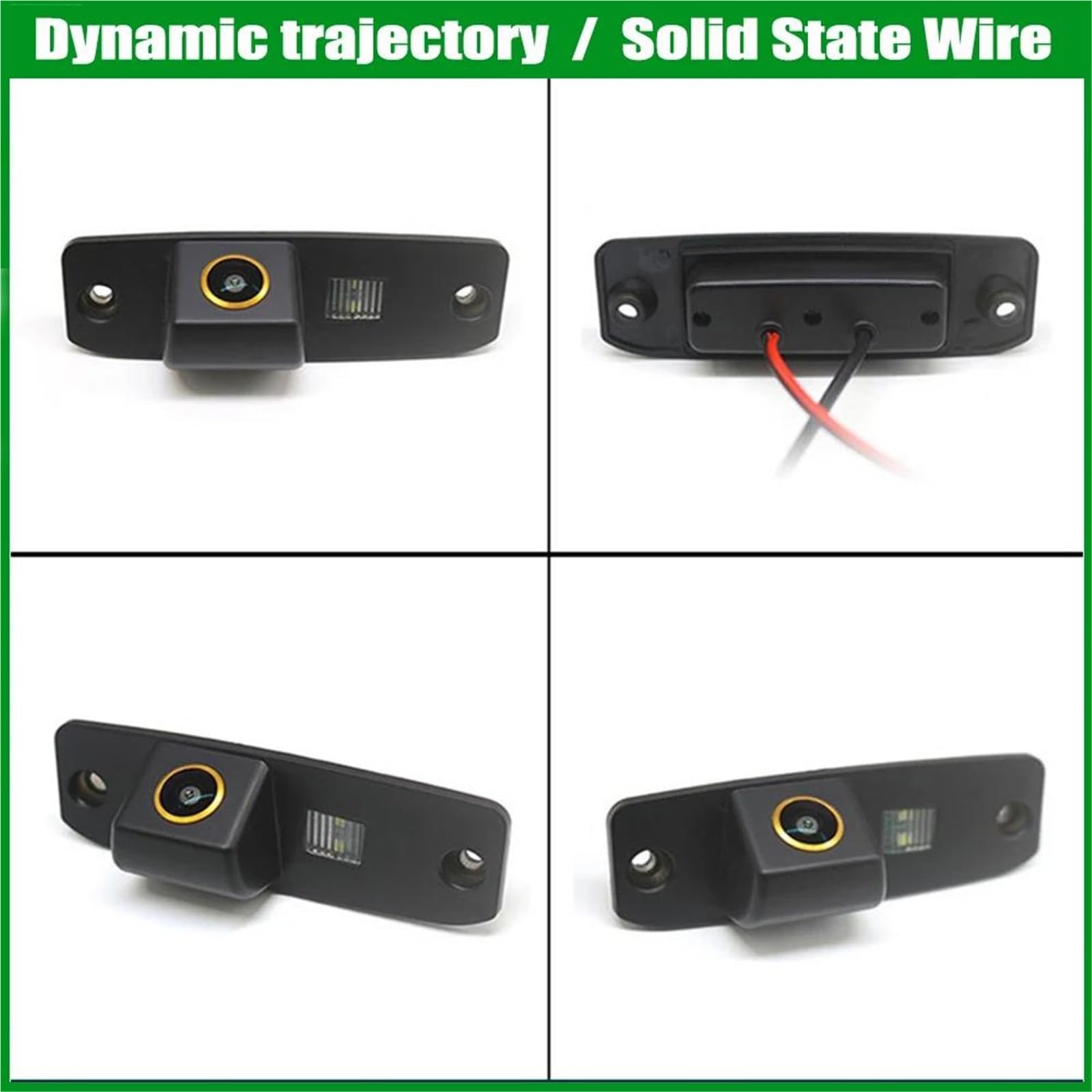 Cámara Trasera Coche para Kia para Ceed Y SW 2006-2012 con Visión Nocturna CCDBackup Vista Estacionamiento Cámara Trasera HD Ojo Pez Reverso(CCD Ruler Line)