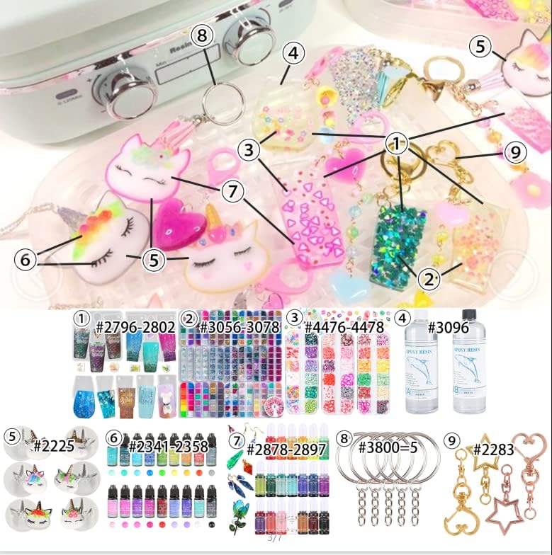 Miniatura 3 de Juego de moldes de silicona de resina epoxi para vaso, taza de café, tarro Marson, llavero perforado, etiqueta colgante, dijes de 17 cavidades