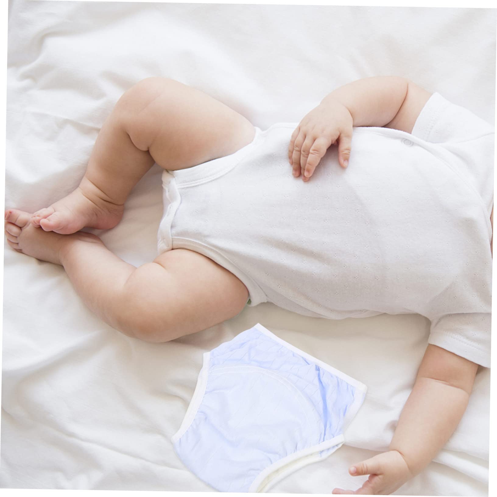 SUPVOX Breathable Potty Training Pants Reusable Diaper Briefs with Lightweight Design for Leak Prevention for Newborns and Boy Girl Cotton Blend Machine Washable Blue