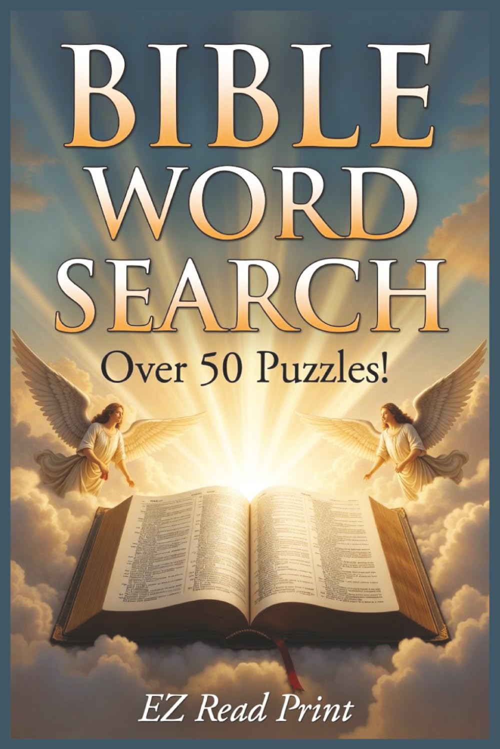 Bible Word Search: Word Searches With Easy to Read Print About the Bible, Psalms, Scripture, and More | 6x9 inches, 110 pages | 50+ Puzzles … Gift for Vacations, Holidays, and Free Times